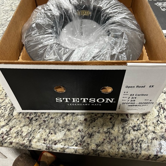 STETSON Cowboy Hat - Caribou (Grey)- size 7 3/8 - Picture 6 of 7